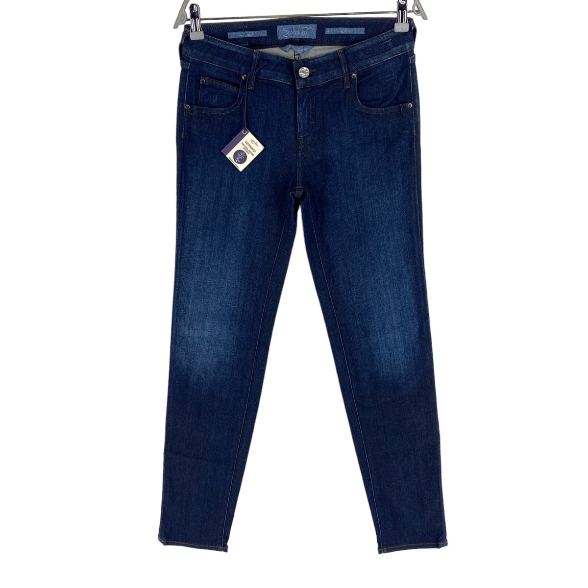 JACOB COHEN Women KAYLIE Dark Blue Slim Jeans W30 L32 Made