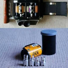 For Rollei 120 Film Roll To 135 Film Roll Slice Axis Adapter Converter Set