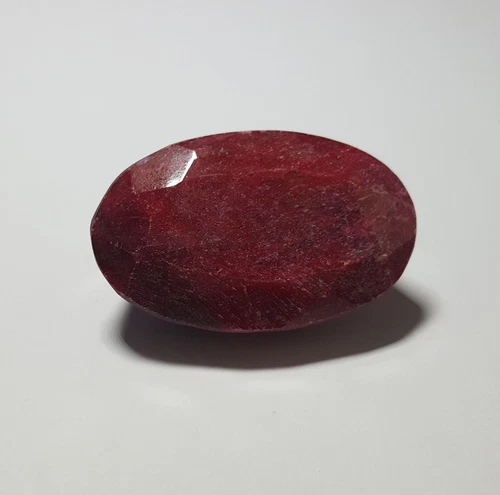 GENUINE OVAL RUBY!! RED OVAL SHAPED NATURAL RUBY 125.00 CARAT!!