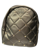 ZAINO NAJ OLEARI CON BORCHIE CUORI, COLOR GRIGIO PER DONNA