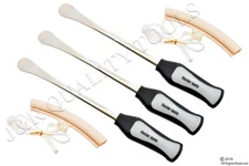 3pc Spoon Motorcycle Tire Iron Changing With Rim Protector Tool Combo New Lever 