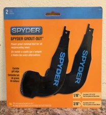 Spyder 100234 Grout-Out Reciprocating Saw Attachment 2 Pk