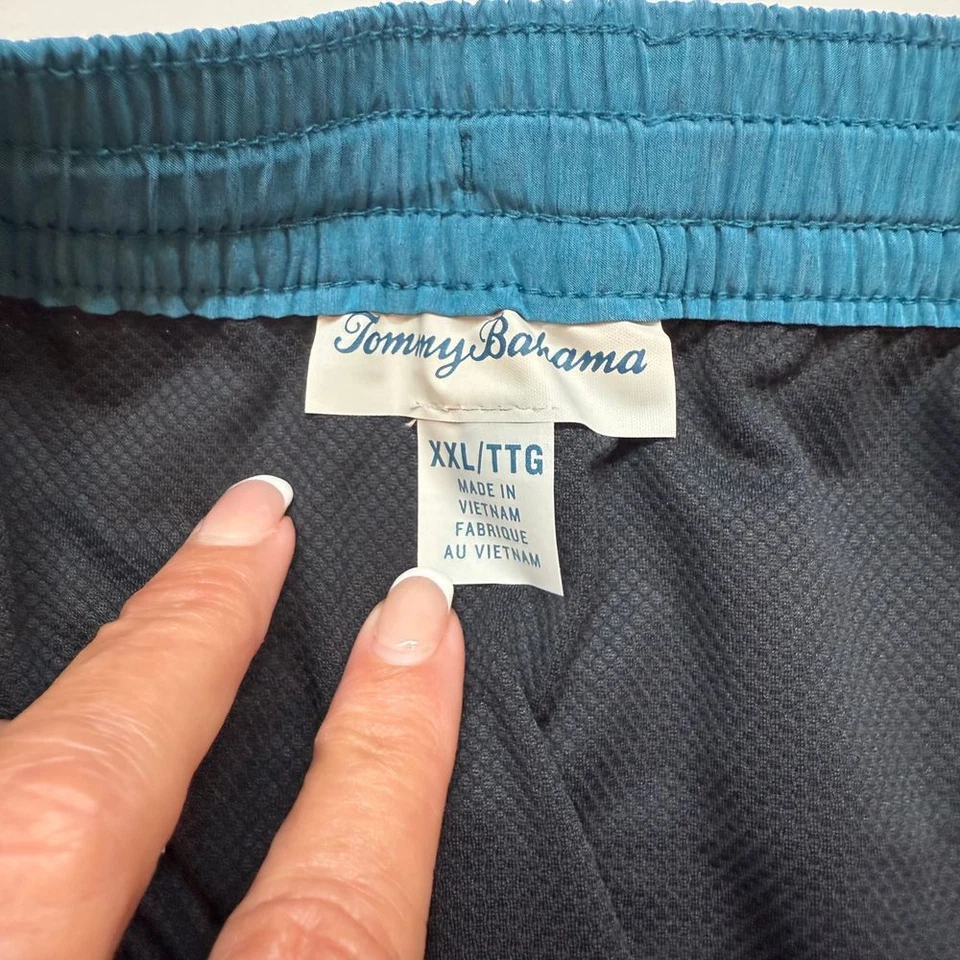 Bañador TOMMY BAHAMA NUEVO CON ETIQUETAS Naples Circuit verde azulado talla XXL Foto 3 de 4