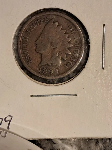 1894 Indian Head Cent VG+! Rare Semi-Key Low Mint Count Coin Not Cleaned Natural