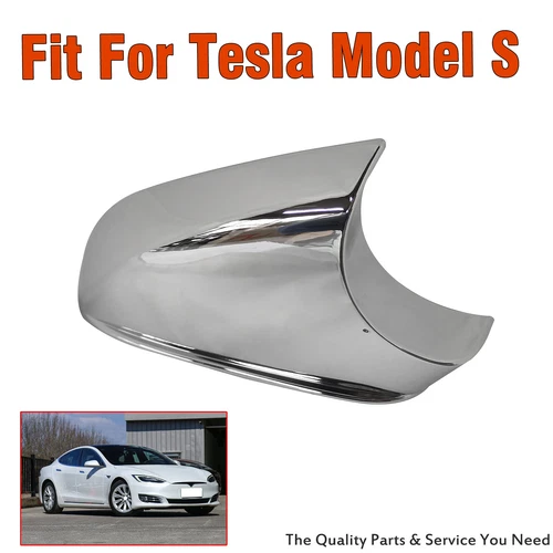 Chrome Right Side View Wing Mirror Cover Holder Lower Tray For Tesla Model S