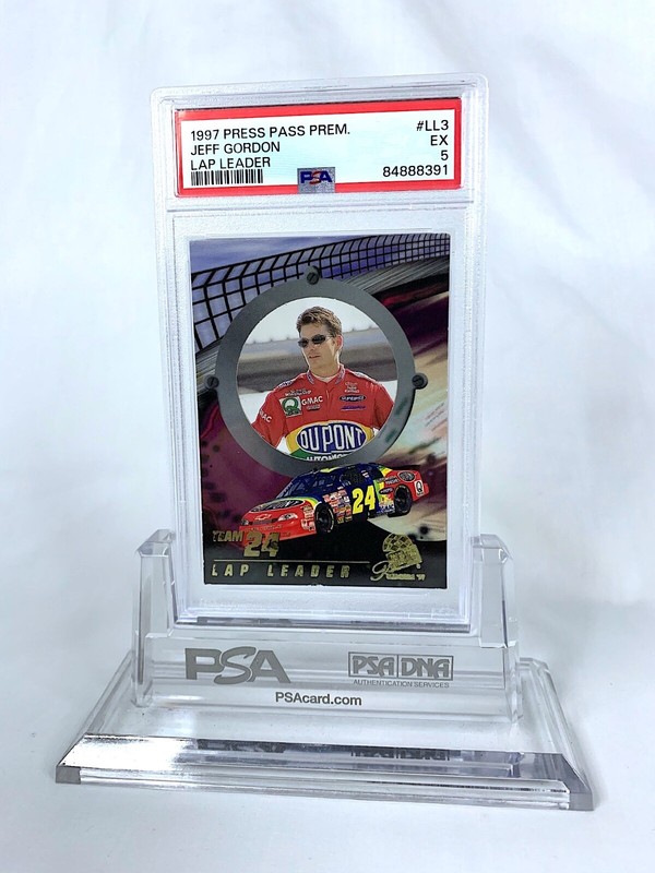 1997 Press Pass Premier "Lap Leader" #LL3 Jeff Gordon - PSA: Excellent 5
