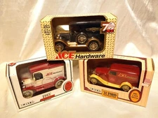ACE Hardware Diecast truck coin banks (lot of 3)