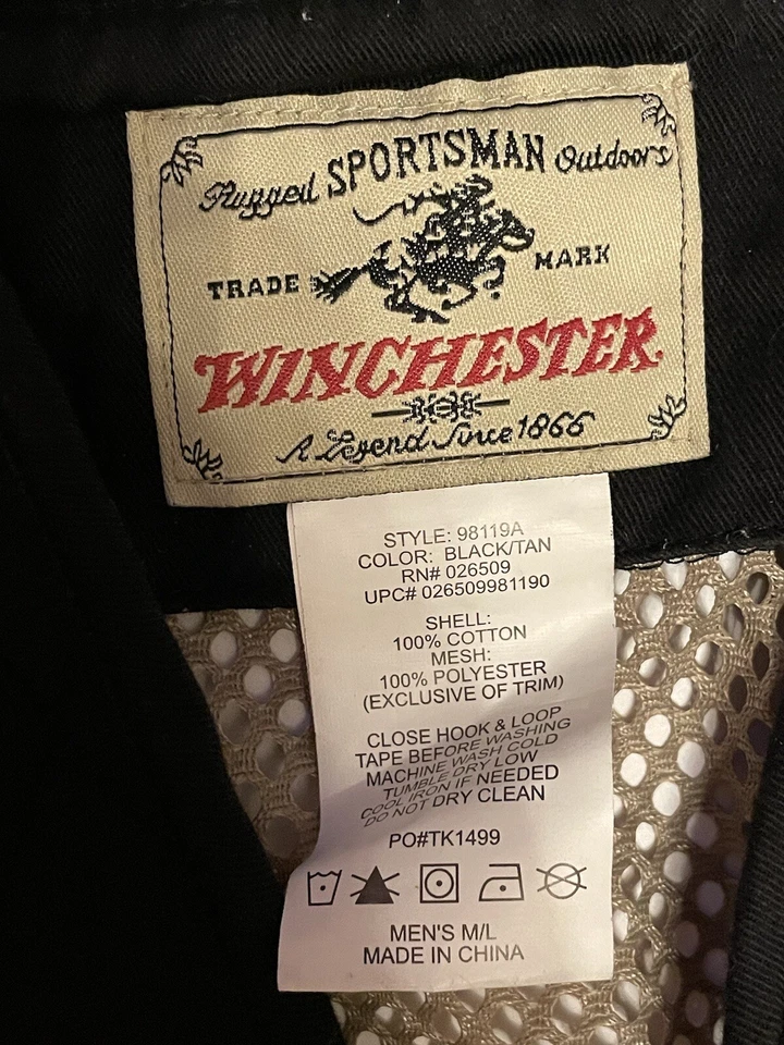 Winchester Shooting Sport Vest Mens M/L Zip Back Pouch Shotshell Pockets - Image 3 of 4