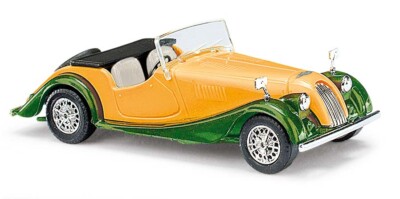 BUSCH 47151 H0 Automodell Morgan Plus 8 Cabrio offen »Bizzarro« #NEU in OVP#