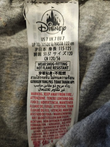 Disney Store Kids Christmas Pajamas Size 7 Snug Pants Long Sleeve Mickey Cocoa - Picture 4 of 4