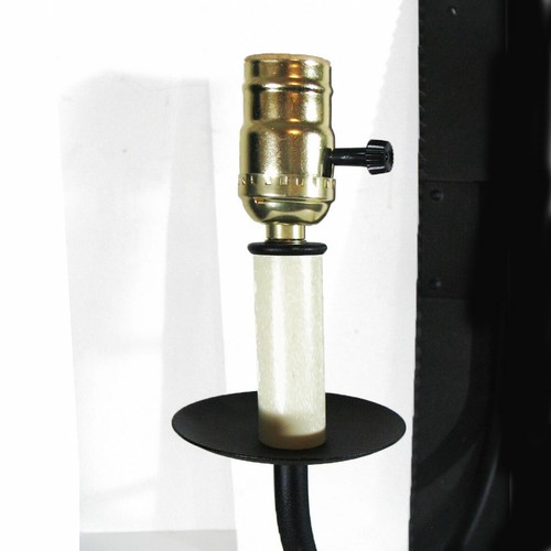 Nueva con etiquetas PA Lightworks Lámpara de Doble Pared Elegante Mate Negro Metal Luz Val. $220 - Imagen 4 de 7