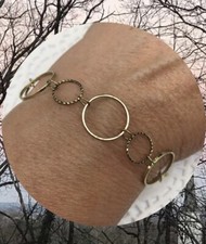 Paparazzi World Of Shimmer Adjustable Brass Bracelet Various Sized Circle Rings