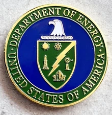 DOE US Department of ENERGY US Government Challenge Coin - Fast Shipping