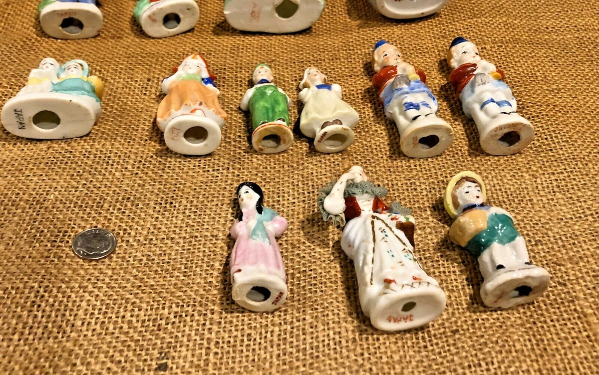 Vintage Porcelain Figurines Japan 1950s Kitsch Miniature Mid