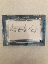 2014 Strata #SCS-WH Yankees WAITE HOYT Cut Signature AUTOGRAPH Auto # 1/1