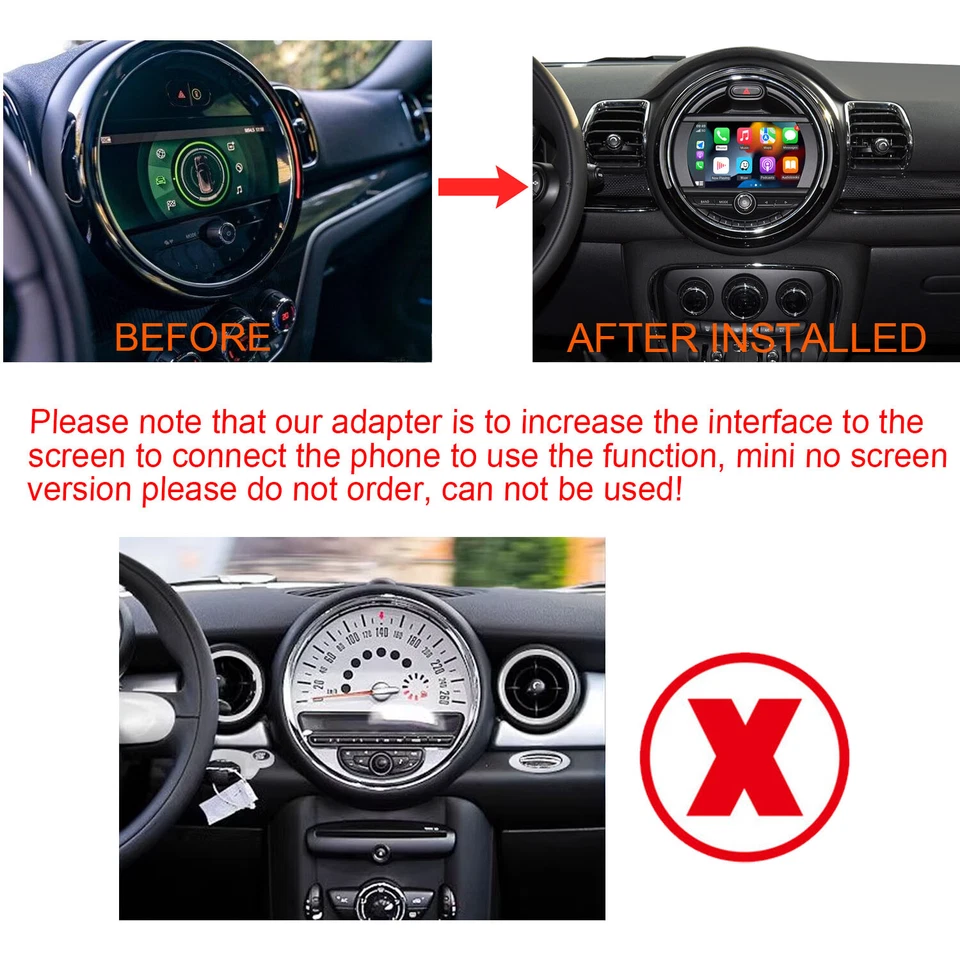 Wireless CarPlay Android Auto interface for BMW Mini R55 R56 R57 R58 R59 R60 CIC - Bild 3 von 4