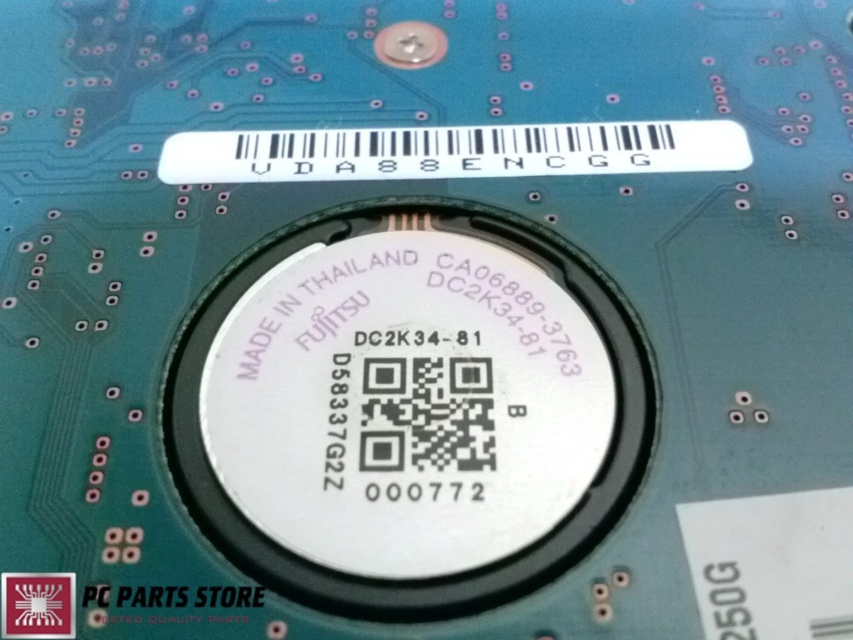 PCB 201406 CA21344-B71X FUJITSU MHZ2250BH G2 CA07018-B31700C1 FIRMWARE 00808909