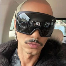 Oversized XXL Shield Sunglasses Mens Women Fashion Shades Glasses PUNK Eyewear