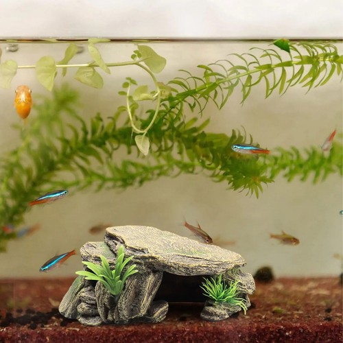 Aquarium Turtle Tank Terrace Artificial Shelter Decor Ornament Reptile Resting - Picture 5 of 6