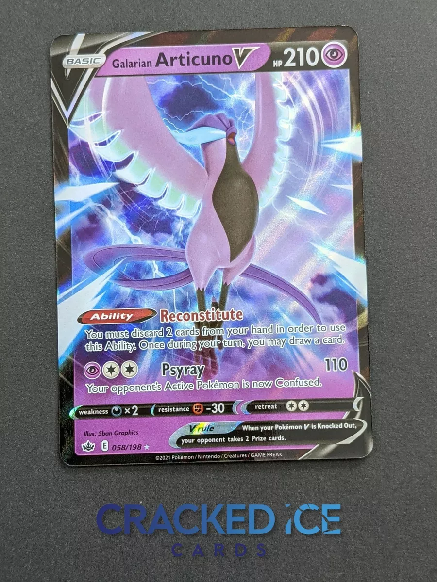 Galarian Articuno V Full Art Ultra Rare #058/198 Chilling Reign