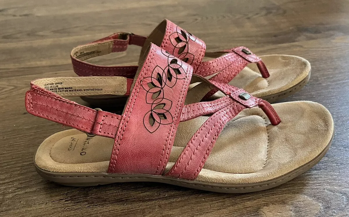 Earth red outlet sandals