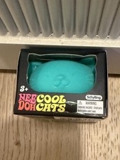 NeeDoh Cool Cats green Schylling Squishy Sensory Stress Fidget Toy NEW BOX