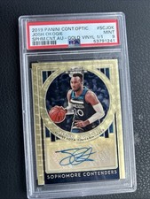 2019 Panini Contenders Optic Gold Vinyl 1/1 Auto Josh Okogie PSA 9