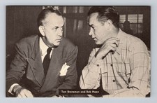 Hollywood CA-California, Tom Breneman and Bob Hope, Vintage Postcard