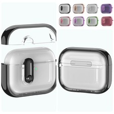 For Airpods Pro 3rd 2025 Pro 2nd 4th Gen Shockproof TPU Clear Bright Plated Case