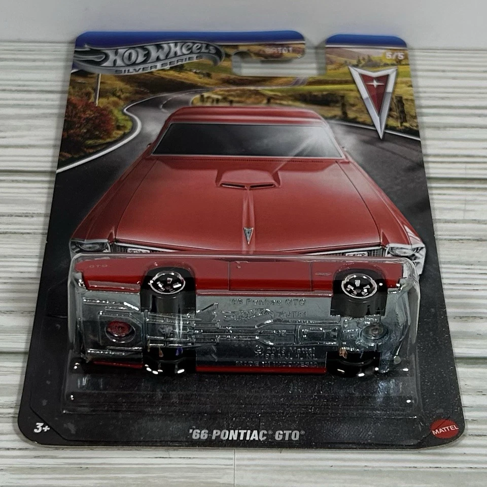 Pontiac GTO 5/5 Chase Metal Base Hot Wheels Silver Series 2025 Foto 3 de 4