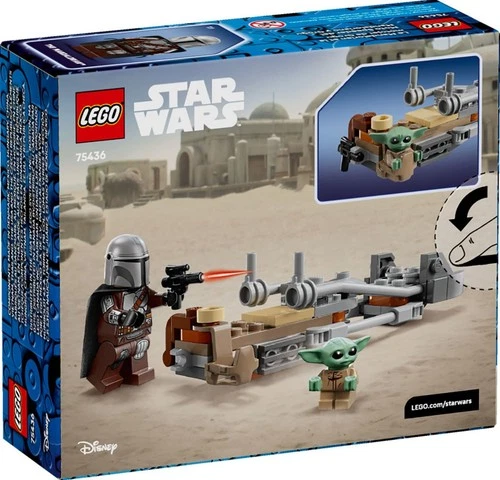 Lego Star Wars "The Mandalorian & Grogu's Speeder Bike" 75436 - nEW