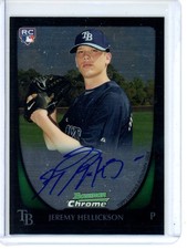 Jeremy Hellickson Chrome Rookie Autographs 2011 Bowman #199