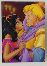 1 carte poste Bossus de Notre Dame : Esméralda danseuse bohémienne et Phoebus