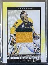 2007-08 ITG NET PROSPECTS 3 COLOR Patch GOLD/10 Tuukka Rask #NP-12 Rookie