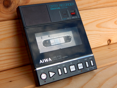 Vintage super Rare Data recorder AIWA DR-F10 Full Logic Control