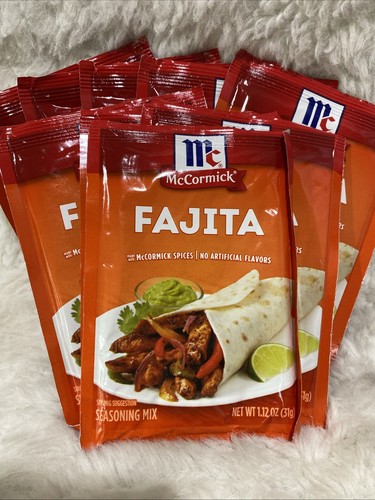 McCormick FAJITA Seasoning Sauce Mixes 1.12 oz Packet - 9 PACK BB 11/02/2025 - 第 2/4 張圖片