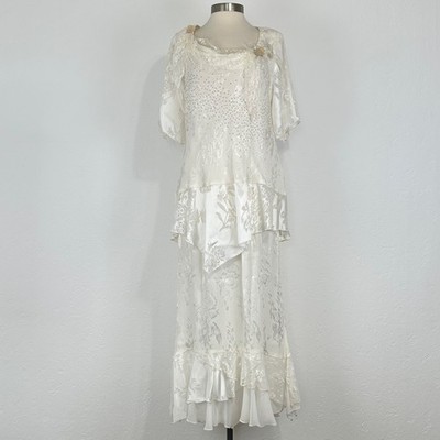 Spencer Alexis Women Fairy Angelcore Ethereal 2PC Set Sz 1X Floral Lace Romantic