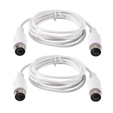 2Pcs MIDI Extension Cable 5 Pin Male to 5 Pin Male Electric Piano Keyboard2816
