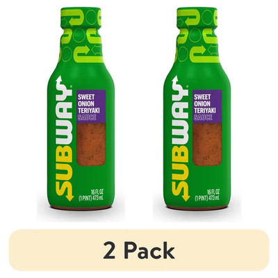 (2 pack) Subway Sweet Onion Teriyaki Sauce, 16 fl. oz.