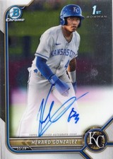 2022 Bowman Chrome - Prospect Autographs Herard Gonzalez #CPA-HG (AU, RC)