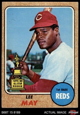 1968 Topps #487 Lee May Reds ASR 5 - EX