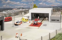 Faller 130158 Air Rescue Centre 1:87 H0 Gauge # NEW In OVP #