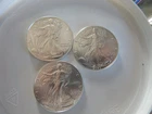 Lot of (3) WALKING LIBERTY AMERICAN EAGLE .999 FINE SILVER DOLLAR COIN 1oz.