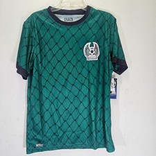 Mexico Soccer Jersey Fast Action Mens    Black  Green