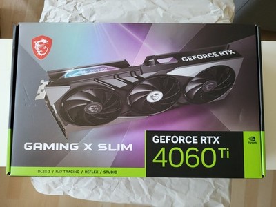 GeForce RTX 4060 Ti GAMING X SLIM 16GB Slim Aktiv PCIe 4.0 x16 (x8) neuwertig