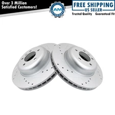 Performance Brake Rotor Drilled & Slotted G-Coated Front Pair Kit