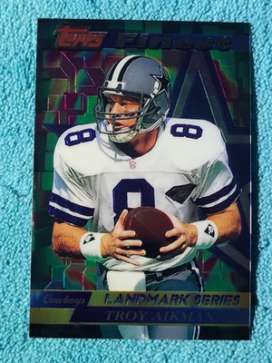 #ad #ad 1995 Topps Landmark Series Troy Aikman Blank Back Mint $25.00