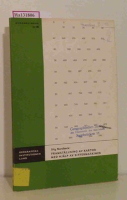 Framställning av Bartor med hjälp av siffermaskiner. Production of maps with the