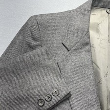New Givenchy Blazer Pure Wool Sport Coat Gray Suit Jacket Luxury Old Money 38