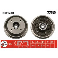 2X Bremstrommel Hinten FüR Citroen ZX N2 1.6 1.8 1.9 2.0 91 Bis 99 TRW DKZ H1B